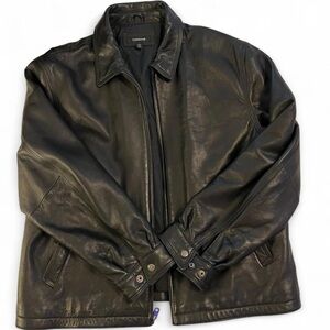 Men's Classic Black Leather Jacket